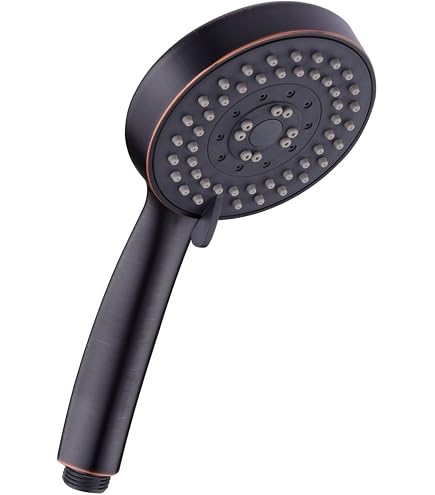 AquaDance High Pressure 6-Inch Rain Shower Head - 6 Settings, Chrome Finish, Rub-Clean Jets, Tool-Free Installation