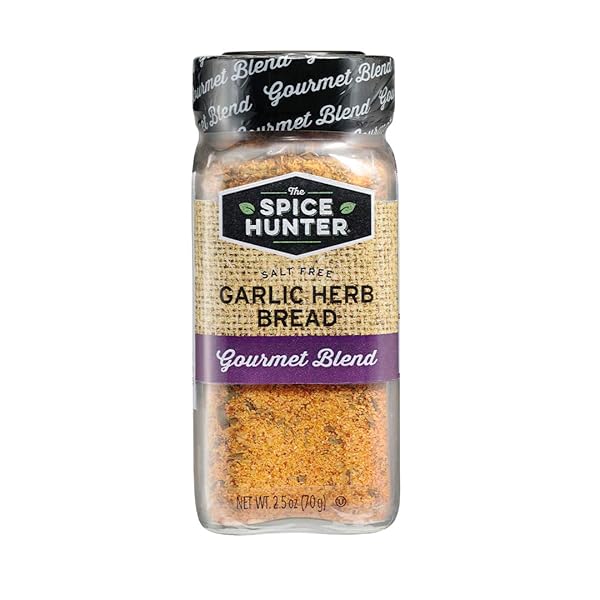 SPICE HUNTER BREAD SEASONING BLEND JAR, GARLIC HERB, 2.5 OUNCE