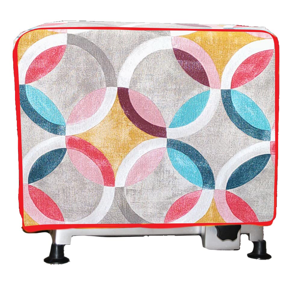 MAGIE DI CASA Cotton Slicer Cover 38 x 44 x 29 cm Made in Italy (Red Rhythm)