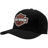 Harley-Davidson Men's Embroidered Bar &amp; Shield Performance Baseball Hat, Black
