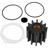 Heurofosh 09-812B-1 Water Pump Impeller Raw Sea Impeller Kit for Johnson | Compitable with 09-812B-1 Jabsco 13554-0001 Replaces Sierra Indmar S685007 Sierra 18-3306
