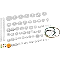 Hilitand Plastic Gears Set Pulley Belt Kits Gear Set Robot Motor Car Toy for DIY Parts (75kinds)