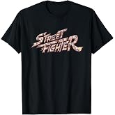 Street Fighter Gaming Logo Pattern Chibi Retro Arcade Gamers T-Shirt