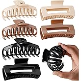 6 Pack Silicone Cloud Claw Clips, Soft & Flexible Cloud Claw Clips, Squishy Hairclips for Thin and Thick, Hair Accessories for Women & Girls