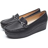 ladies black moccasin shoes