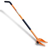 Gutster 60" Flooring Demo Bar with Steel Wheels &ndash; Heavy-Duty Rolling Pry Bar for Hardwood, Laminate, Vinyl, Tile Underlayment &amp; Subfloor Removal &ndash; Long-Handle Steel Crowbar &amp; Nail Puller