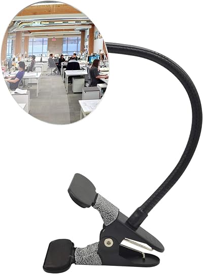 Ampper Convex Security Mirror 3.35" Round Clip On Desk Cubicle Rear View Safety