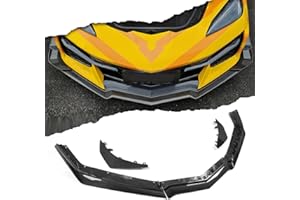 YIPMOTIV Carbon Fiber Front Lip Shovel for Corvette C8 1LZ 2LZ 3LZ Z06 2023 2024 2025,Bumper Diffuser Splitter for C8 Corvette Z06 ONLY (Front Lip, Replacement)