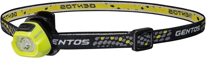Gentos ジェントス Led コンパクト ヘッドライト 明るさルーメン 実用点灯15時間 Cr32ボタン電池2個使用 イエローグリーン Hc 24yg 登山 釣り Ansi規格準拠 Gentos ジェントス ヘッドライト Amazon