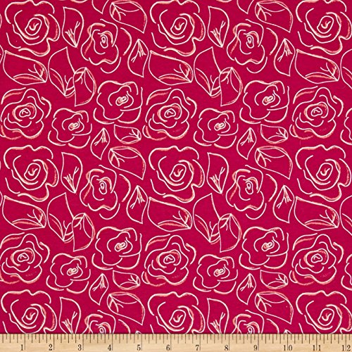 Art Gallery Joyful Fusion Jersey Knit Let’s Chalk Joyful Fabric By The Yard