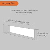 Avocet LPAFCH Affinity 12" Polished Chrome Heavy Duty Sprung Letter Plate view 3