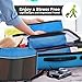 Bago Packing Cubes for Suitcases - 7Pcs Luggage & Suitcase Organiser Bags Set - Compression Packing Cubes for Travel Accessories Essentials - 4 Cubes plus 3 Sealed ZipBags (Blue), Blue, 4pcs Set,