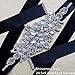 Silver Crystals Sash Handmade Bridal Belt Black Sashes Rhinestone Crystal Beads Belt Wedding Dress Belt Embellishment