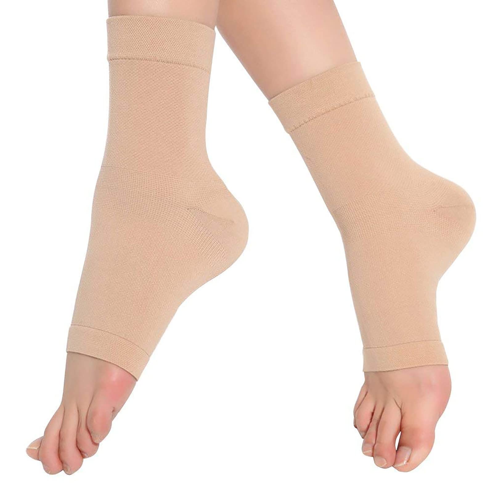 eYotto 1pair Compression Ankle Support Sleeve, Breathable Ankle Wrap for Stabilize Ligament, Relieve pain Arch Sport Stabilize Ligaments - For Swelling and Sprained, Arthritis, Recovery, Injury