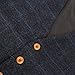 Zicac Men's Unique Advanced Custom Vest Skinny Wedding Dress Waistcoat (M,Blue)