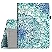 Fintie iPad 9.7 2018 / 2017, iPad Air 2, iPad Air Case - [Corner Protection] Premium Vegan Leather Folio Stand Cover, Auto Wake / Sleep for Apple iPad 6th / 5th Gen, iPad Air 1 / 2, Emerald Illusions
