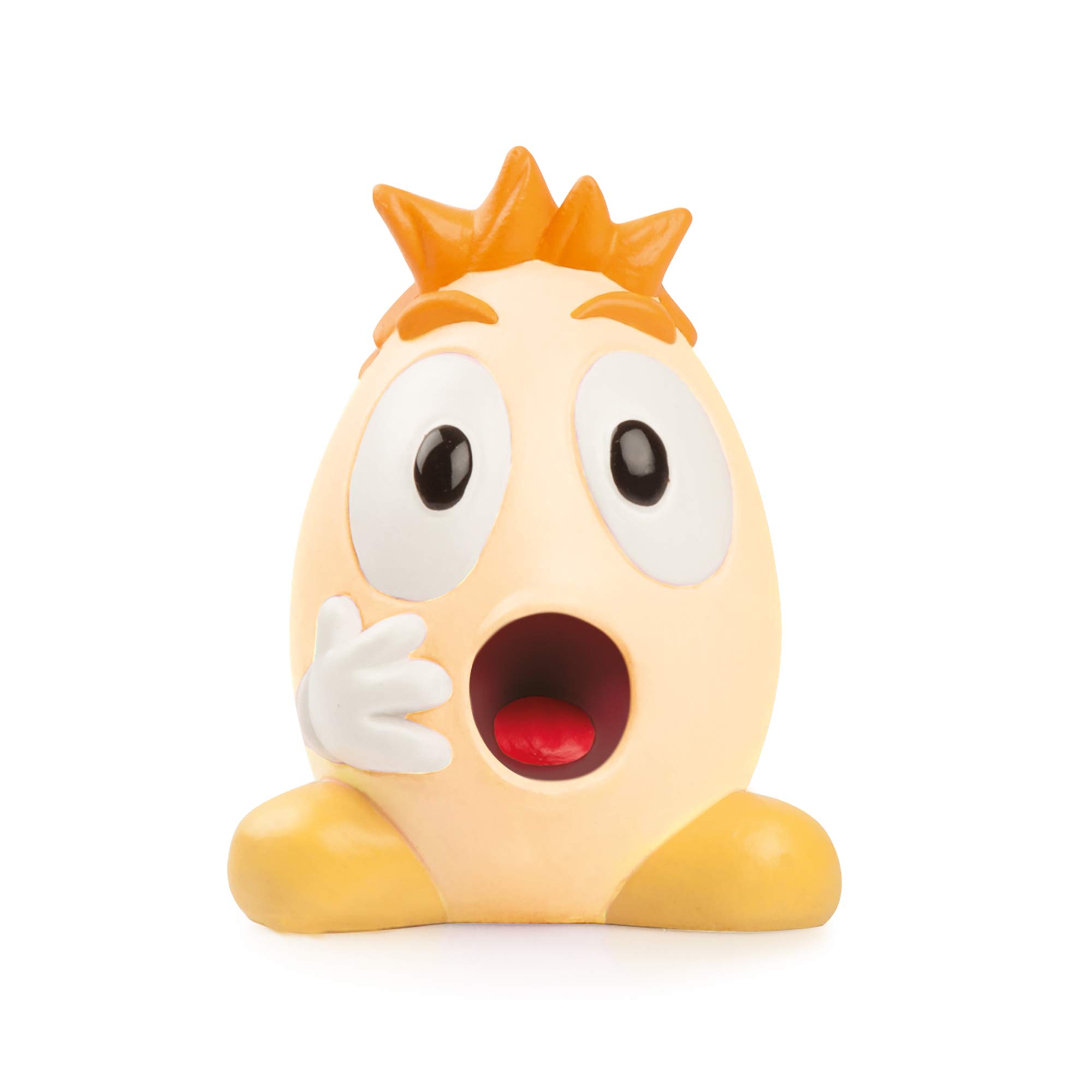 Studio Egan OV14 ovoticon Figurine, Model OMG, Ceramic, Light Yellow, 7 x 7 x 9 cm