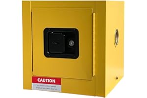 koxuyim Hazardous Storage Cabinets, Industry Safety Cabinet, Explosion Proof Cabinet Dangerous Goods Storage, Ultimate Safety Fireproof Hazardous Material Safety Box 13" D x 13" W x 13" H