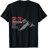American Reconnaissance Aircraft SR71 Blackbird T-Shirt