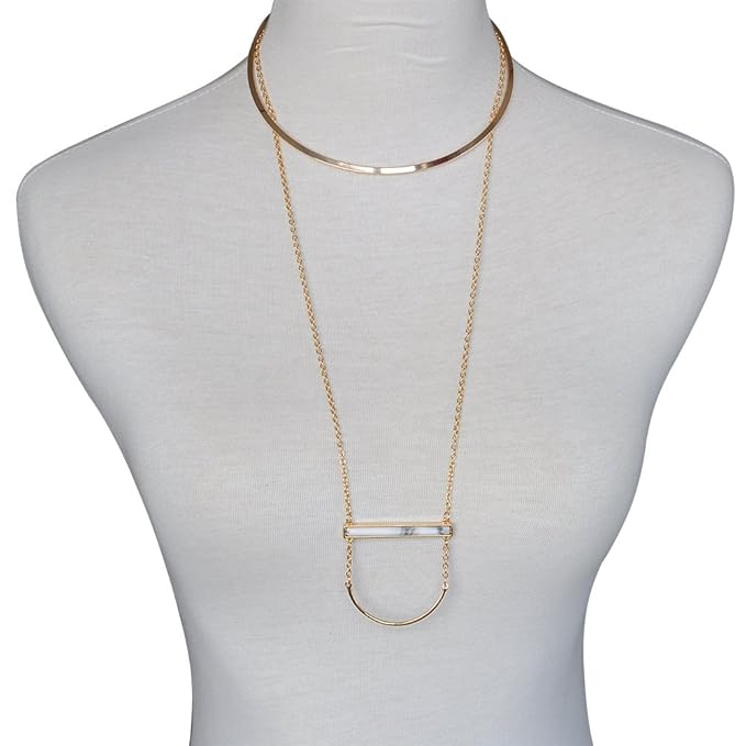 NECCLECS Geschenke für Frauen Halskette Metallhalsband Geschenkboxen für Schmuck Präsentiert Kette Halsketten für Mädchen Lie