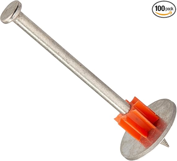 200 Pack Ramset Powder Fastening Systems 3Inch Washered Pins