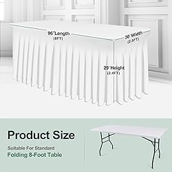 BDDC Table Skirts for Rectangle Tables 8ft