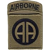 82nd Airborne Division New OCP Patch and Tab Sewn Together with Hook (EA)