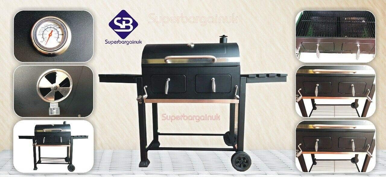 Super grills Outdoor Large Charcoal BBQ Grill Premium XXL Barbecue Garden