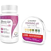 NutraBlast Boric Acid Suppositories 600mg (30 Count) Bundle with Feminine pH Test Strips 3.0-5.5 (100 Tests Roll) | Monitor Intimate Health | Accurate Women’s Acidity & Alkalinity