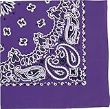 Purple Trainmen Paisley Bandana (22