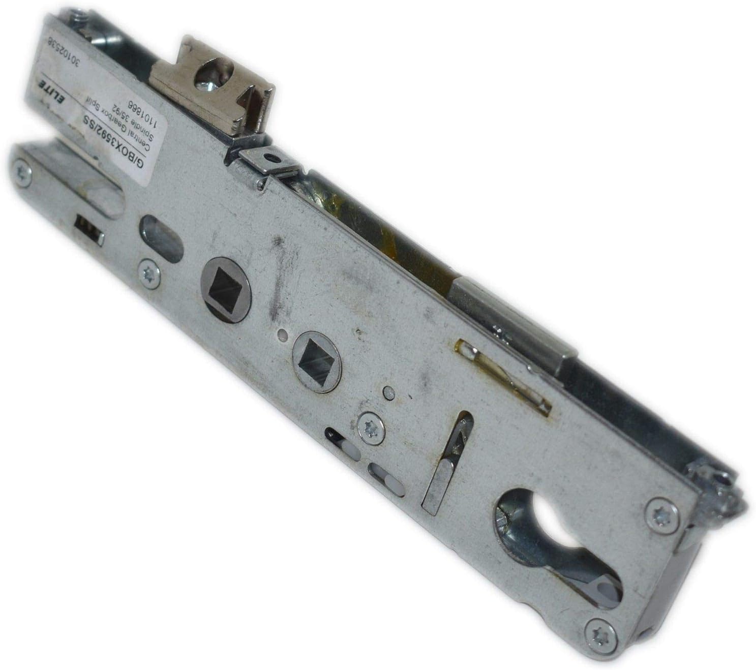 Roto Replacement uPVC Gear Box Door Lock Centre Case 35mm Backset Double Spindle, Silver - Image 4