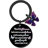 Celaqiu Best Coworker Gifts for Women Coworker Keychian Gifts for Female Coworkers Thank You Gift for Coworkers Birthday Christmas Gift for Her Keychain for Goodbye