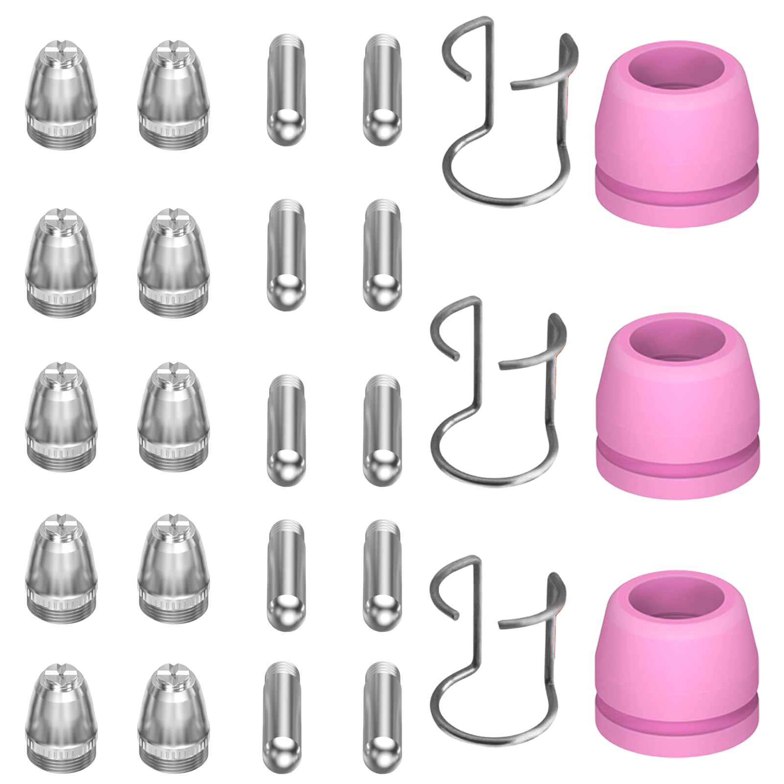 AG60P Plasma Cutter Torch Consumables, 26Pcs