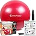 Fitian Yoga Starter Kit 6 Piece-Include 1 Yoga Mat, 2 Yoga Blocks, 1 Yoga Strap, 1 Yoga Mat Towel, 1 Yoga Hand Towel Black (Pink)