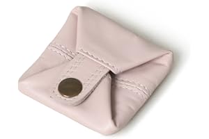 JAJMO LEGACY Leather Coin Pouch Change Holder Mini Pocket Wallet for Men Women (Baby Pink, Pack of 1)