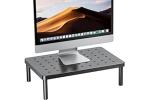 Kitsure Monitor Stand for Desk - Ergonomic Laptop and Monitor Riser with Non-Slip Pads, Stable & Durable Computer Stand with 