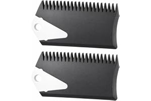 Surfboard Wax Comb 2Pcs PVC Surfboard Surfing Wax Comb Remover Cleaner Remover Maintenance Tool for Surf Board Skimboard Long