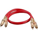 Seismic Audio Speakers Premium 2 Foot Dual RCA Male