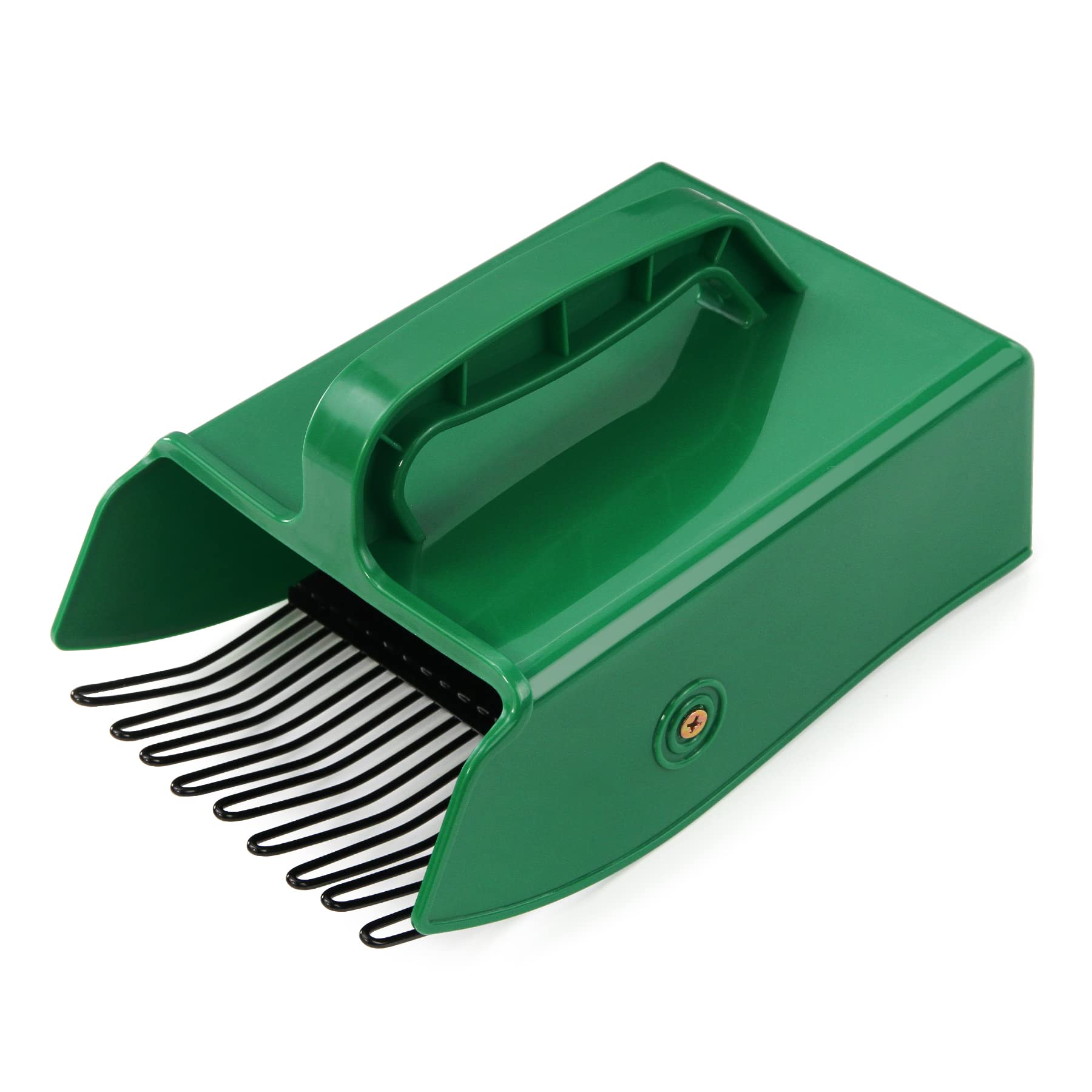 GUGULUZA Berry Picker Comb Plastic Blueberry Rake Scoop for Fruit Harvesting 24 * 14 cm (Green)
