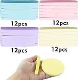 SZCXDKJ 48 Pc Compressed Facial Sponges Cleansing Cotton Makeup Removal Blue view 3