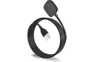 Tebiemao Charger Compatible with Fitbit Sense/Sense 2/Versa 3/Versa 4, USB Charging Cable Cord Dock Stand Replacement for Fitbit Sense/Sense 2/Versa 3/Versa 4 Charger