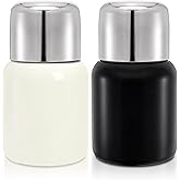 Acshio 2 Pack Small Insulated Water Bottle, 12 Oz Wide Mouth Stainless Steel Drinking Bottles, Portable Leak-proof Sport Travel Flask Coffee Mug for Keep Drink Cold Hot