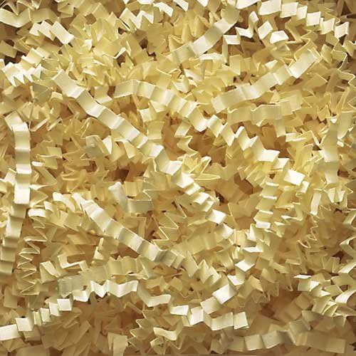 UpackSupply Crinkle Cut Paper Shred, French Vanilla, 1/2 lb.