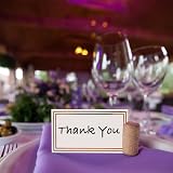 Gunwon 25Pcs Table Cards with Double Gold Border White 3.5x2in Wedding view 7