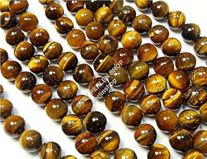 Tigerauge Perlen 6mm Edelstein Naturstein Kette Armband Ring Kugel AZG68