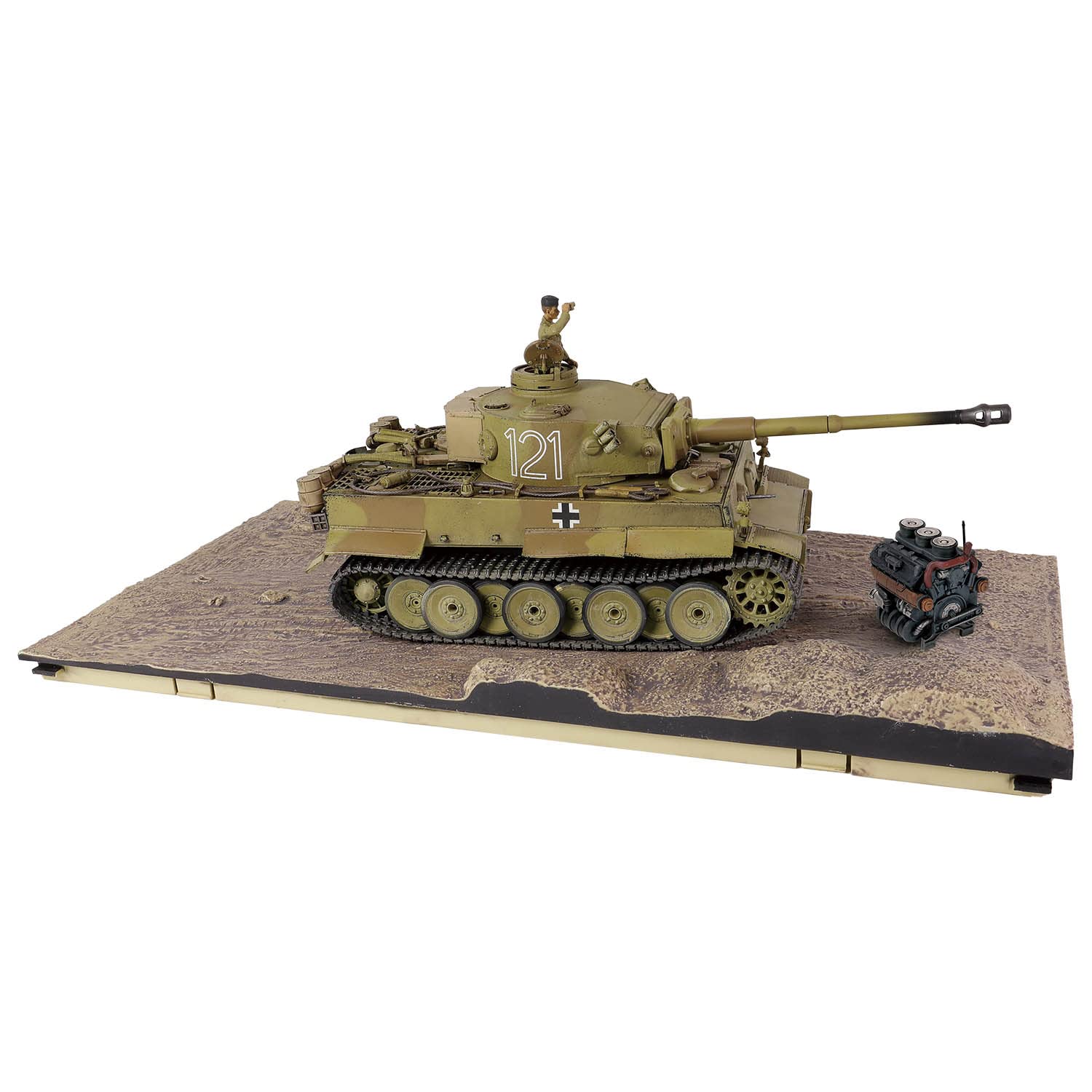 Forces of Valor Waltersons 1:32 scale German Tiger 1 (Initial Production model), Tunisia Tiger, #121 Schwere 501, North Afrika Korps,