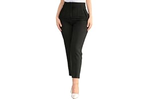 Kubsid Womens Straight Leg Pants 2025 High Waisted Stretchy Business Casual Work Pants Dress Office Trousers with Pockets
