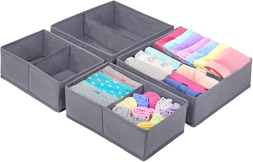 Amazon Com Homyfort Clothes Drawer Organizer Dresser Dividers