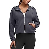 G4Free Smoofit Women's Two Way Full Zip Jackets Modal Soft Casual Hoodie with Pockets