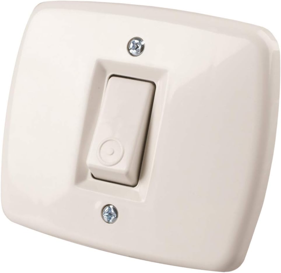 Poly Pool PP0132X Button 10A recessed Round sc, Ivory (Ral 1013)